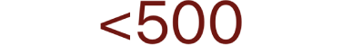 Text showing a value less than 500.