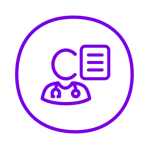 Schematische Darstellung eines Arztes