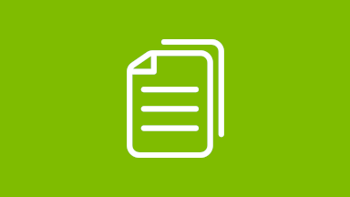 Document icon with green background