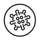 Flu virus icon