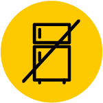 Refrigerator crossed out icon