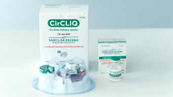 Image of SARCLISA ESCENA vial and CirCLIQ components.