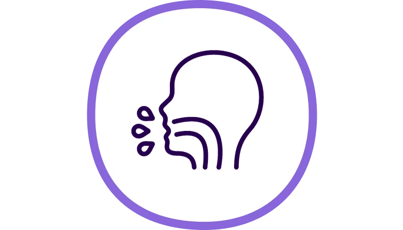 Image of sputum production