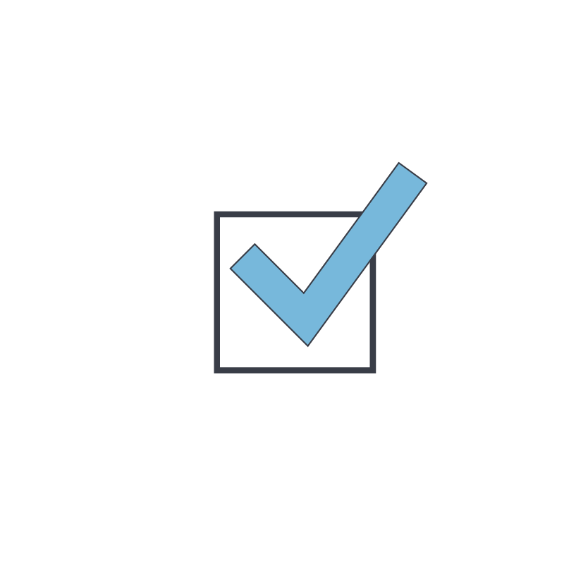 Icon of a checkmark.