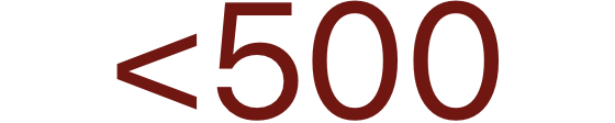 Text showing a value less than 500.