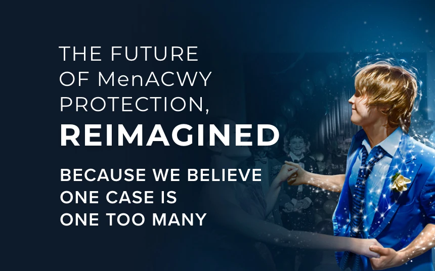 A young boy in a blue suit dancing with a woman