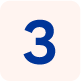 Decorative number 3 icon