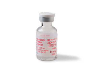 Enoxaparin Sodium Injection 300 mg/3 mL vial.