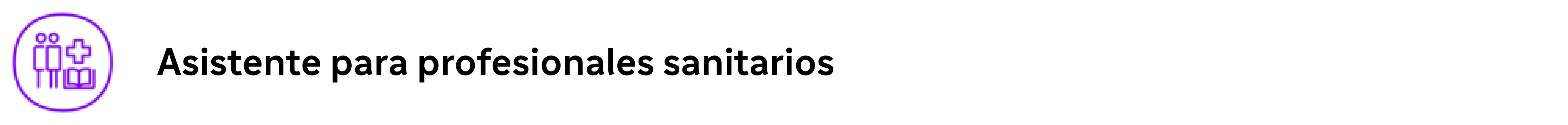 Asistente IA para profesionales sanitarios