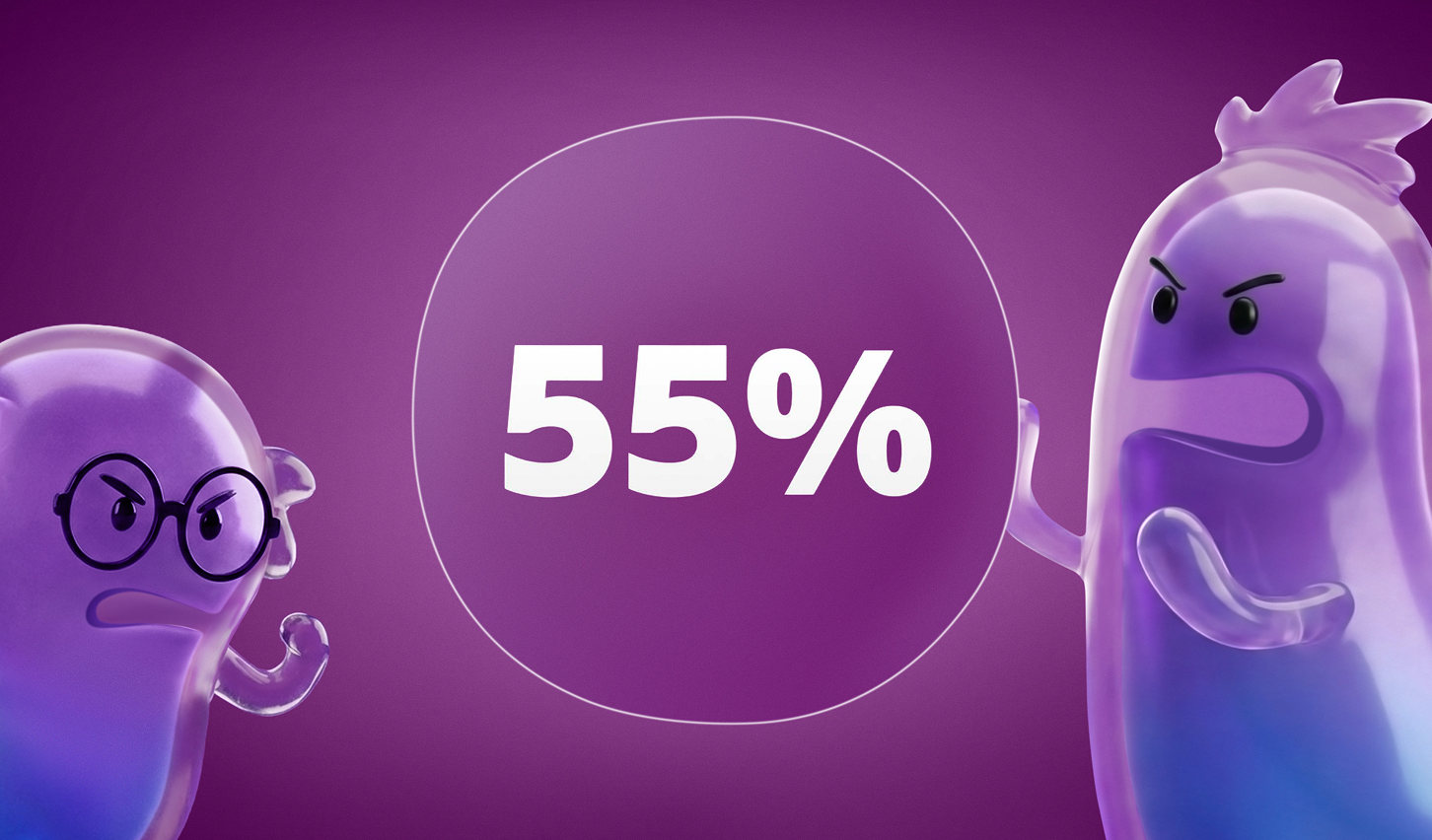 55 percent