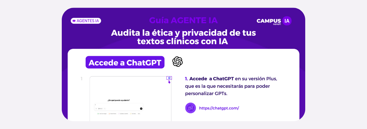 Imagen de la guía paso a paso de Audita la ética y privacidad de tus textos clínicos con IA