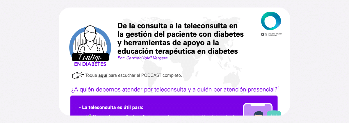 De la consulta a la tele consulta en la gestión del paciente con diabetes