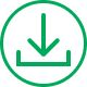Green download icon.