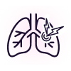 Lung inflammation icon